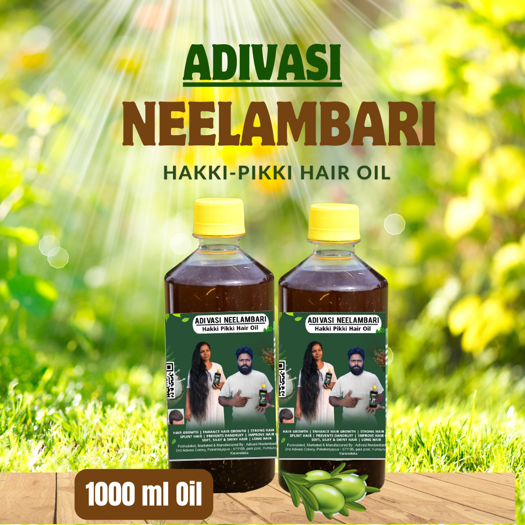 Adivasi Neelambari Herbal Hair Oil (For Hair fall and Regrowth)