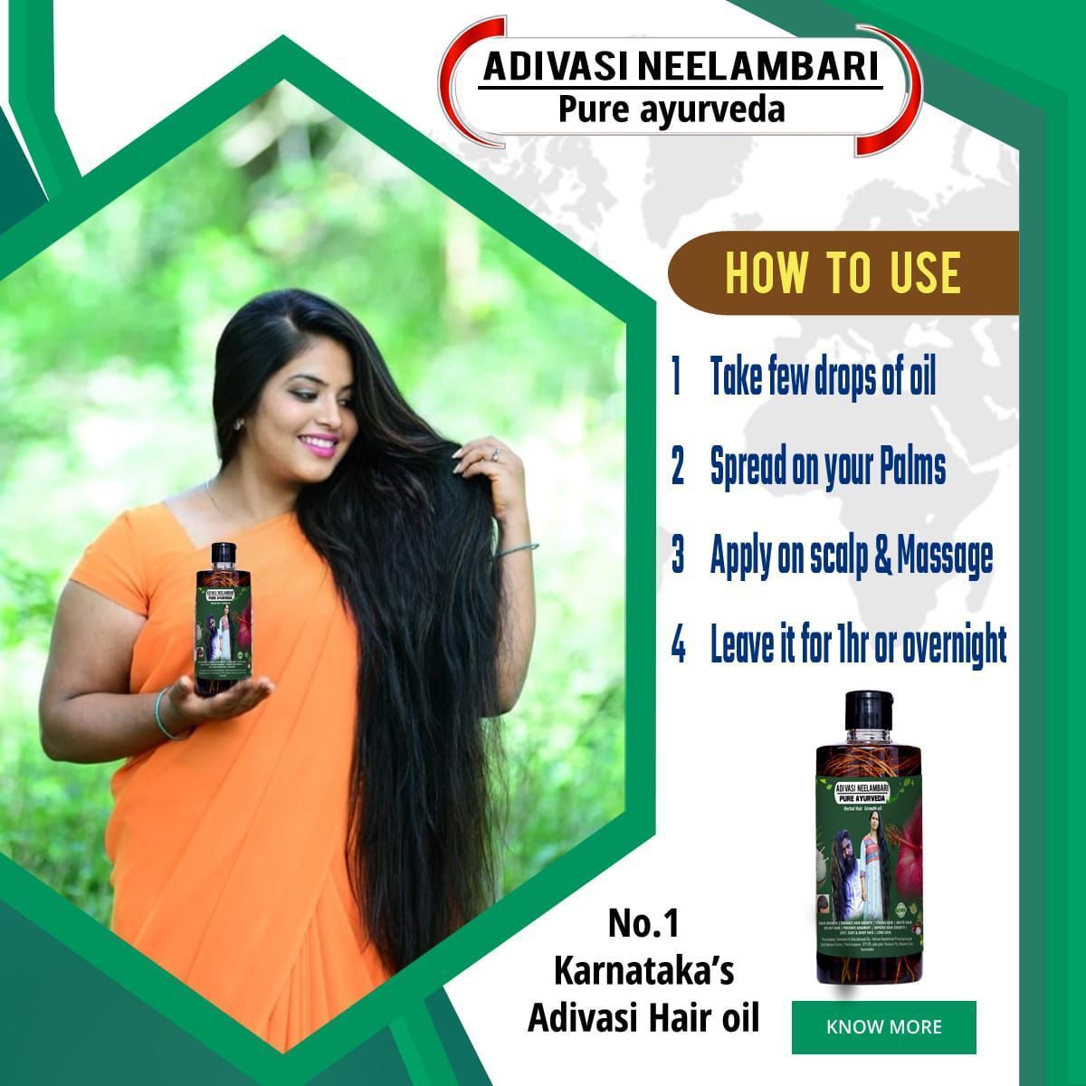 🔶500ml Adivasi Neelambari Herbal Hair Oil